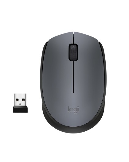 Logitech M170 Grey-K mouse Ufficio Ambidestro RF Wireless Ottico 1000 DPI