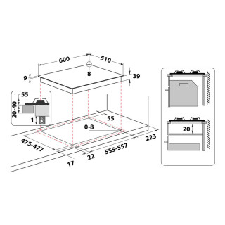 Hotpoint Ariston Piano cottura a gas PCN 641 T IX HAR