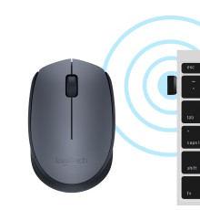 Logitech M170 Grey-K mouse Ufficio Ambidestro RF Wireless Ottico 1000 DPI