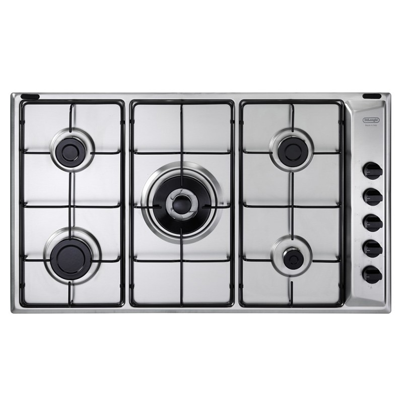 De’Longhi YAL 59 DD piano cottura Acciaio inox Da incasso 86 cm Gas 5 Fornello(i)