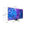 Samsung Q70D TV QLED 4K 85” QE85Q70DATXZT Smart TV Wi-Fi Black 2024, Quantum Processor 4K, 4K AI Upscaling, AirSlim Design, OTS