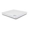 Hitachi-LG Slim Portable DVD-Writer lettore di disco ottico DVD±RW Bianco