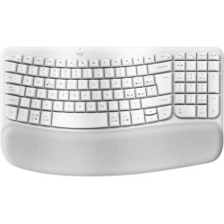 Logitech Wave Keys tastiera Ufficio RF senza fili + Bluetooth QWERTY Italiano Bianco