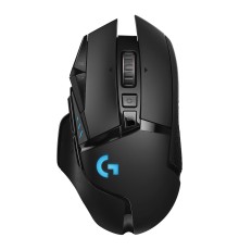 Logitech G Logitech G502 Mouse Gaming Wireless LIGHTSPEED, Sensore HERO 25K, 25600 DPI, RGB, Design Leggero, 11 Pulsanti