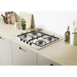 Candy Timeless CDOY6GRX Acciaio inox Da incasso 59 cm Gas 4 Fornello(i)