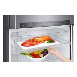 LG GTB744PZHED Frigorifero doppia porta, Classe E, 506L, Wi-Fi, Door Cooling, Cassetto 0 gradi, Gestione umidità, Inox