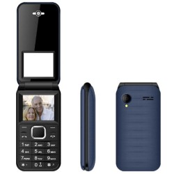 New Majestic 300086_CB cellulare 4,5 cm (1.77") 76 g Nero, Blu Telefono per anziani