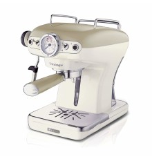 Ariete 1389 Macchina da Caffè Espresso di Design - per Polvere e cialde ESE - filtro 1 e 2 tazze - Montalatte - 850 Watt -