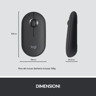 Logitech MK470 Kit Mouse e Tastiera Wireless per Windows, Ricevitore USB 2.4 GHz, ‎Sottile, Compatto, Silenzioso, Batteria