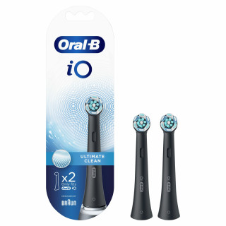 Oral-B iO Ultimate Clean iO Testine Di Ricambio Ultimate Clean Nere. 2 Pezzi